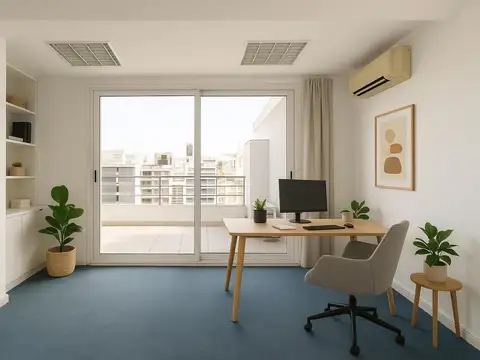 Oficina 6 ambientes con 2 baños