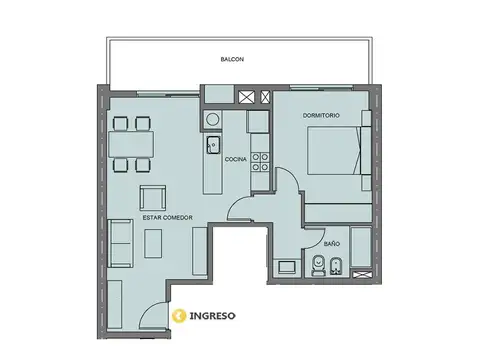 Venta departamento 1 dormitorio Rosario