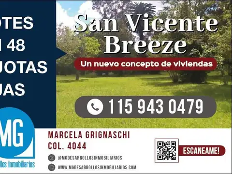 Lote en Venta en San Vicente Breeze