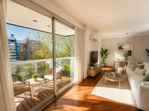VENTA DPTO 2 AMB PISO ALTO LUMINOSO CON BALCON Y COCHERA EN BELGRANO