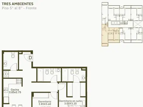 Departamento en Venta de 2 dormitorios