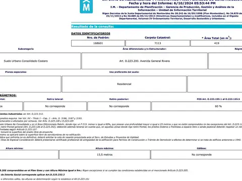 Terreno en Venta de 419,0 m2