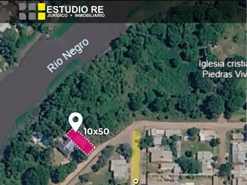 Construcción + Terreno en cercanía del Río Negro
