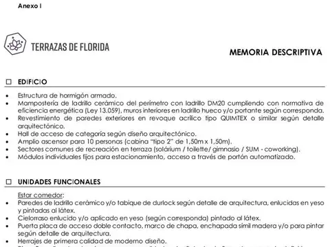 Departamento en Venta con 1 cocheras