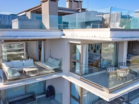 Penthouse duplex en alquiler con vista al mar de 3 suites con terraza en Moorea 2, Manantiales 100