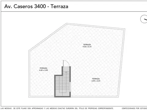 Depto Tipo Casa 3 ambientes con 1 baño