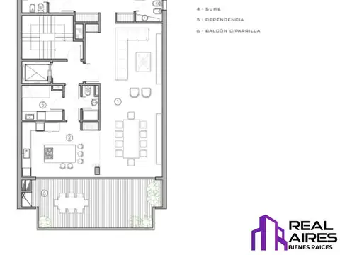 Departamento en Venta de 5 ambientes