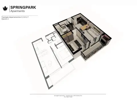 Departamento en Venta en Springpark, USD 113.000