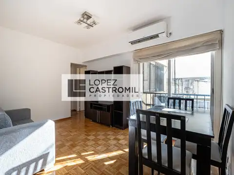 IMPECABLE 2 AMBIENTES! BALCÓN FRANCES! Todo luz y sol! Amoblado y Equipado! Apto profesional! ÚNICO! OPORT!