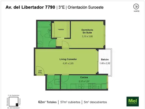 Av. Libertador 7700, Piso 3