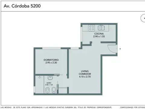 Departamento en Venta en Palermo Chico, USD 84.999