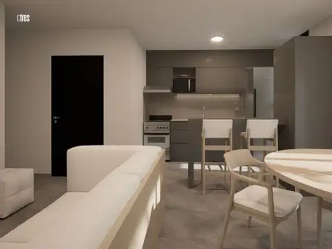Departamento 3 ambientes con 1 baño