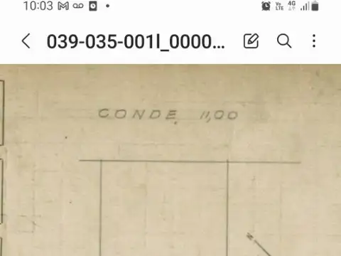 Terreno en Venta 11  mts Frente