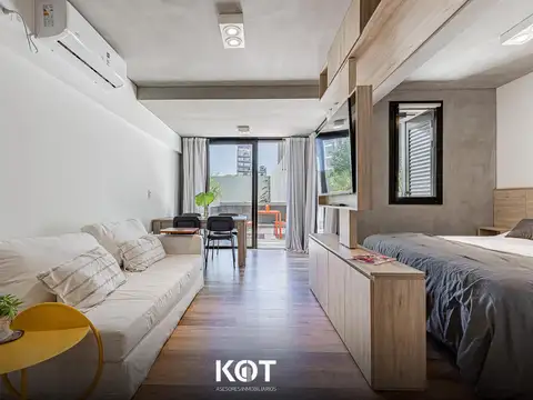 Departamento en venta ambiente y medio con terraza en Vona Maure I Chacarita a estrenar.