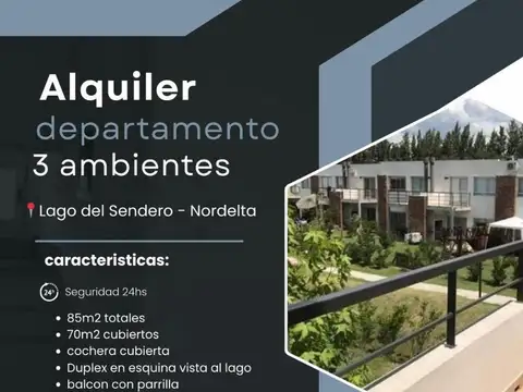 Departamento 3 ambientes con 2 baños