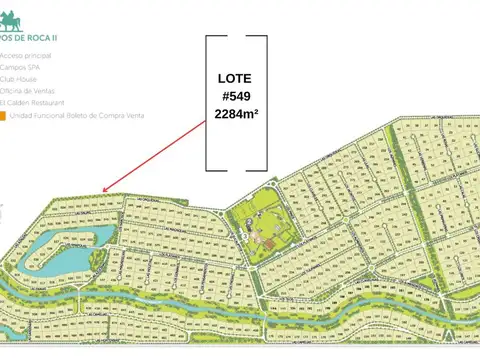 Campos de Roca ll, Ruta Provincial 2 100