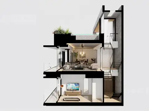 Triplex en Elevia-Casas en Altura, en venta en Martinez, San Isidro