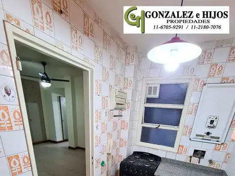 Departamento 2 ambientes con 1 baño