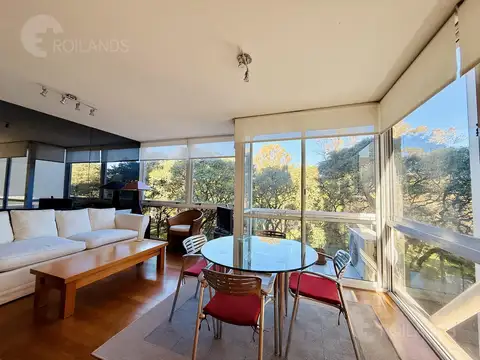 Alquiler exclusivo semipiso 3 ambientes muy luminoso frente a los Bosques de Palermo con cochera