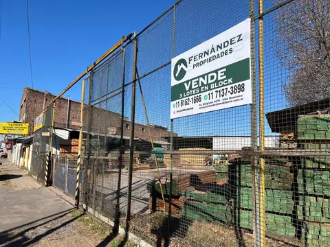 Venta 3 terrenos en Block en esquina, excelente oportunidad