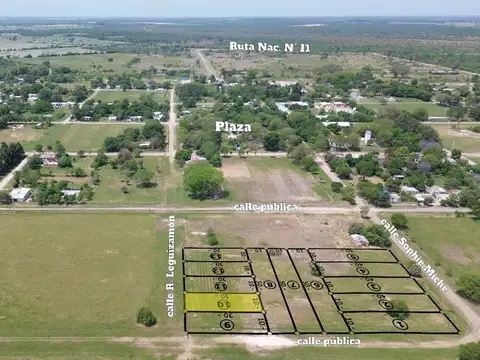 SE VENDE Lote  10 de 300 m2 -  Berna, Santa Fe