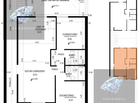 Depto Tipo Casa 4 ambientes con 2 baños