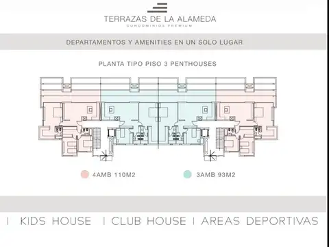 Departamento 4 ambientes con 2 baños