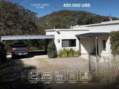 Casa en venta en Club de Campo el Tipal