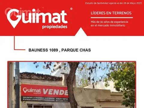 Terreno en Venta en Parque Chas, USD 220.000