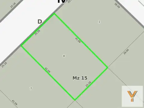 Terreno en Venta de 1035,0 m2