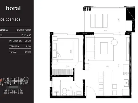 Departamento en Villarobles