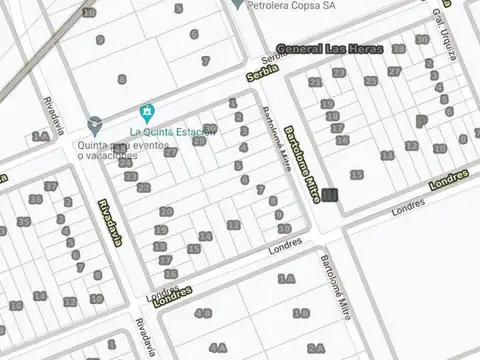 Terreno en Venta 20  mts Frente
