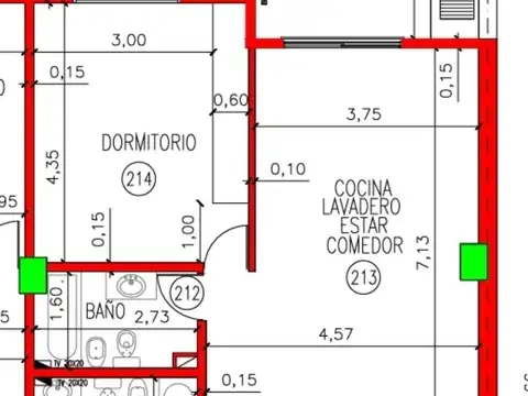 Departamento en Venta de 2 dormitorios