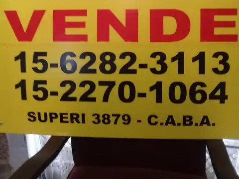 LOTE USAB -, FRENTE 8, X 20 = , EXCELENTE HUBICACION EN SAAVEDRA, 50 METROS PARUE.