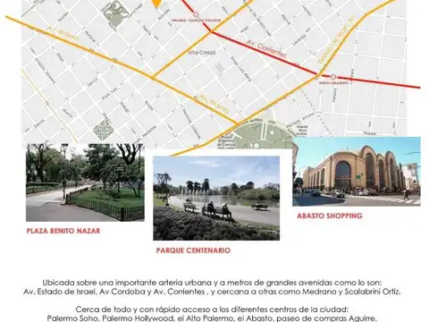 Departamento en Venta en Villa Crespo, USD 380.000