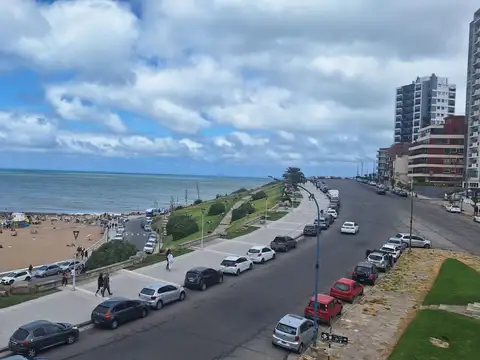 Departamento 2 ambientes en alquiler - Vista plena al mar - La Perla