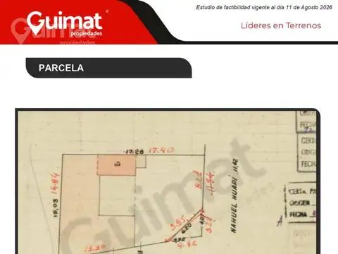 Terreno en Venta en Villa Urquiza, USD 830.000