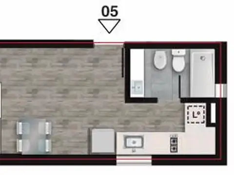 VENTA - Departamento monoambiente en construcción. Centro, Rosario.
