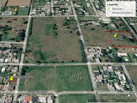 Terreno en Venta 30  mts Fondo