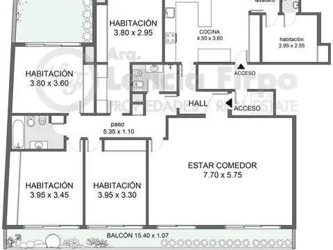 Departamento en Venta de 4 dormitorios