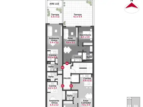Zeballos 2200, Piso 05