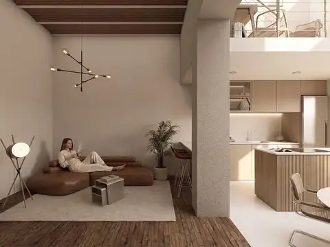 Depto Tipo Casa 3 ambientes con 2 baños