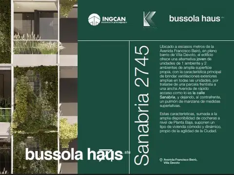 Departamento en Venta de 2 ambientes