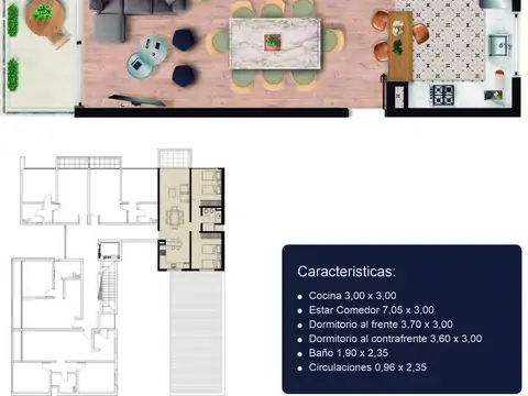 Departamento en Venta de 4 ambientes
