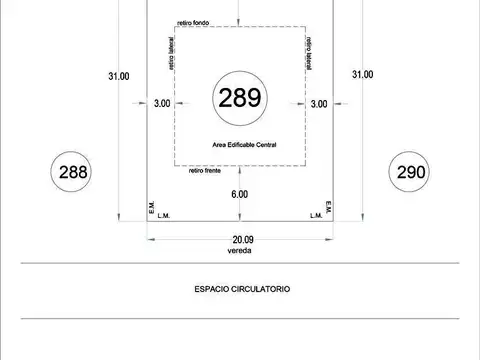 Lote interno a la venta en Riberas