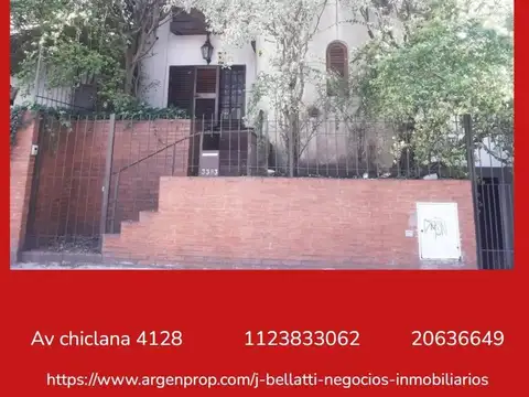 CASA EN VENTA EN  BELGRANO "R"  DE 5 AMB, COCHERA. 4 BAÑOS