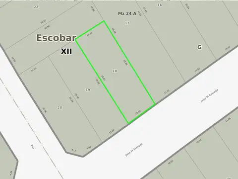 Terreno en Venta 10  mts Frente