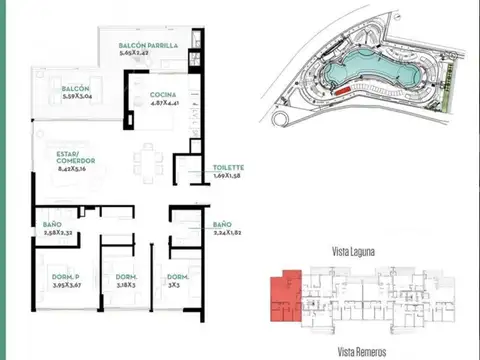 Departamento en Venta de 4 ambientes