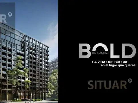 Venta Monoambiente divisible en Edificio Bold Barrancas Av.Libertador full amenities