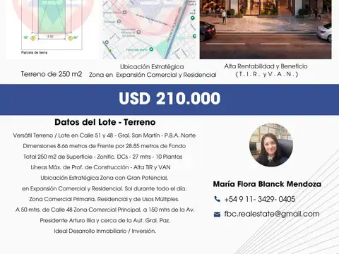 Terreno en Venta, FOS 60
